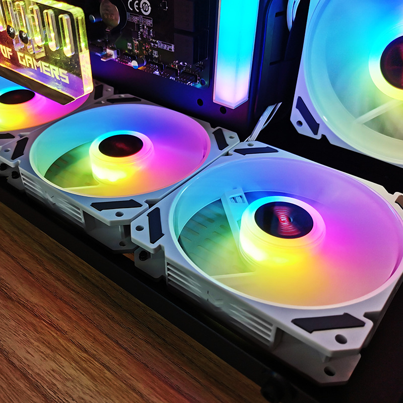 ARGB 120mmケースファン 5V 3PIN マザーボー - Desk Setup Lamp のレビューと価格